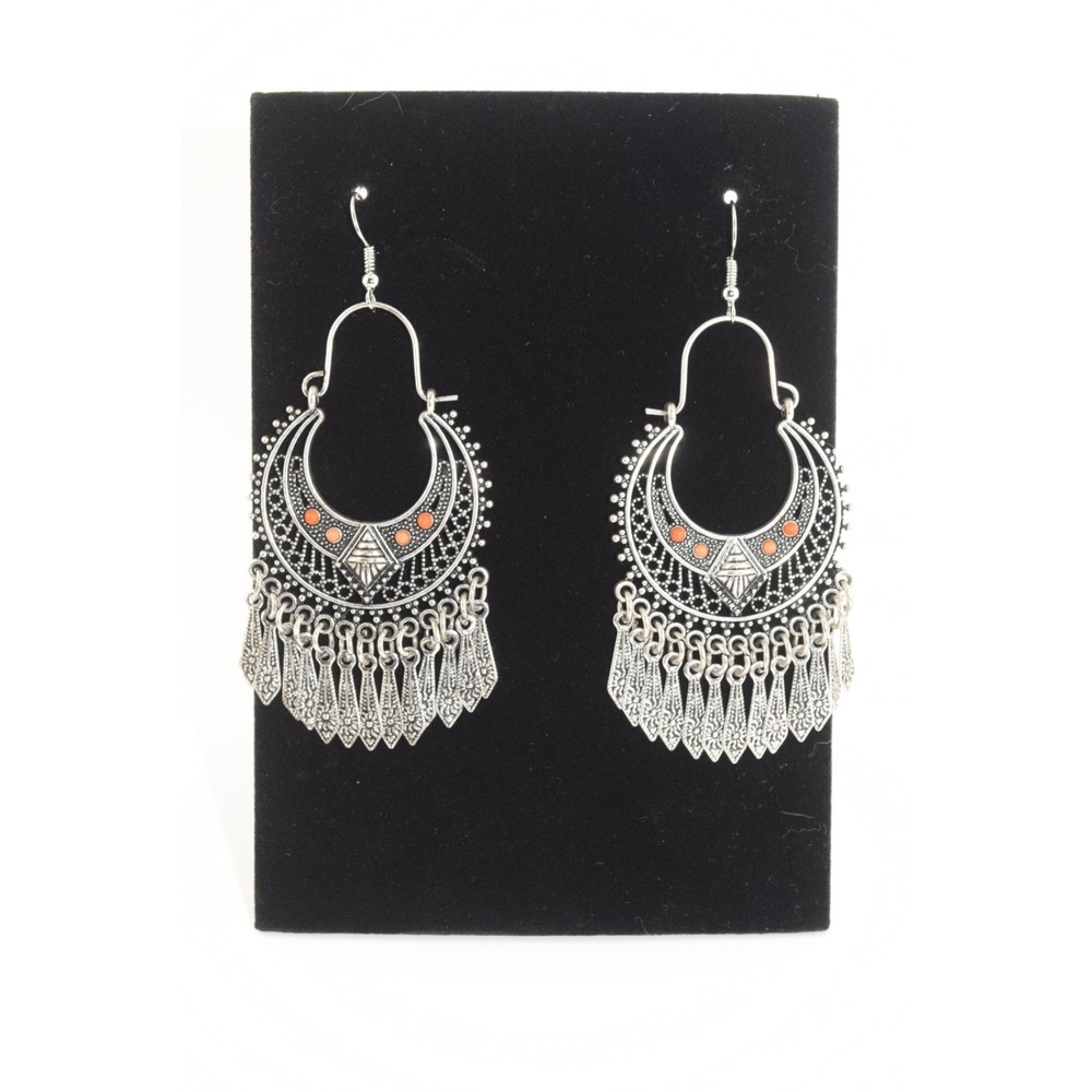 Paparazzi Walk On The Wildside Silver Chandelier Fishhook Earrings